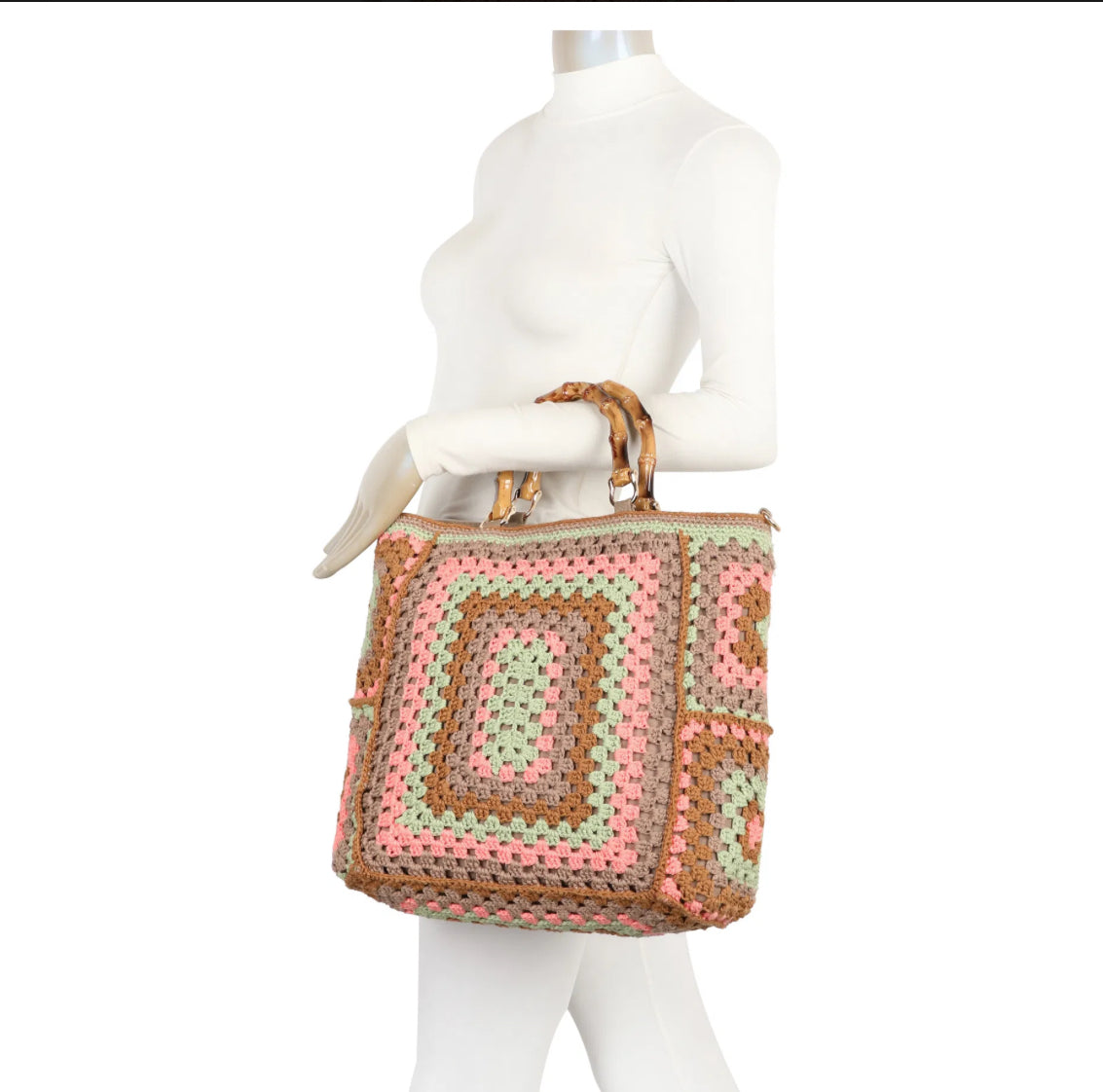 Bamboo crochet bags for women