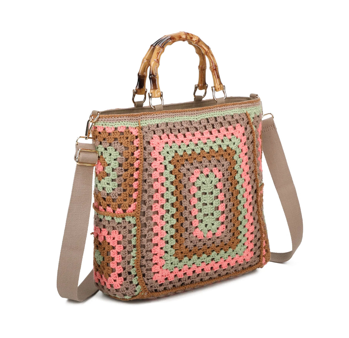 Bamboo crochet bags for women