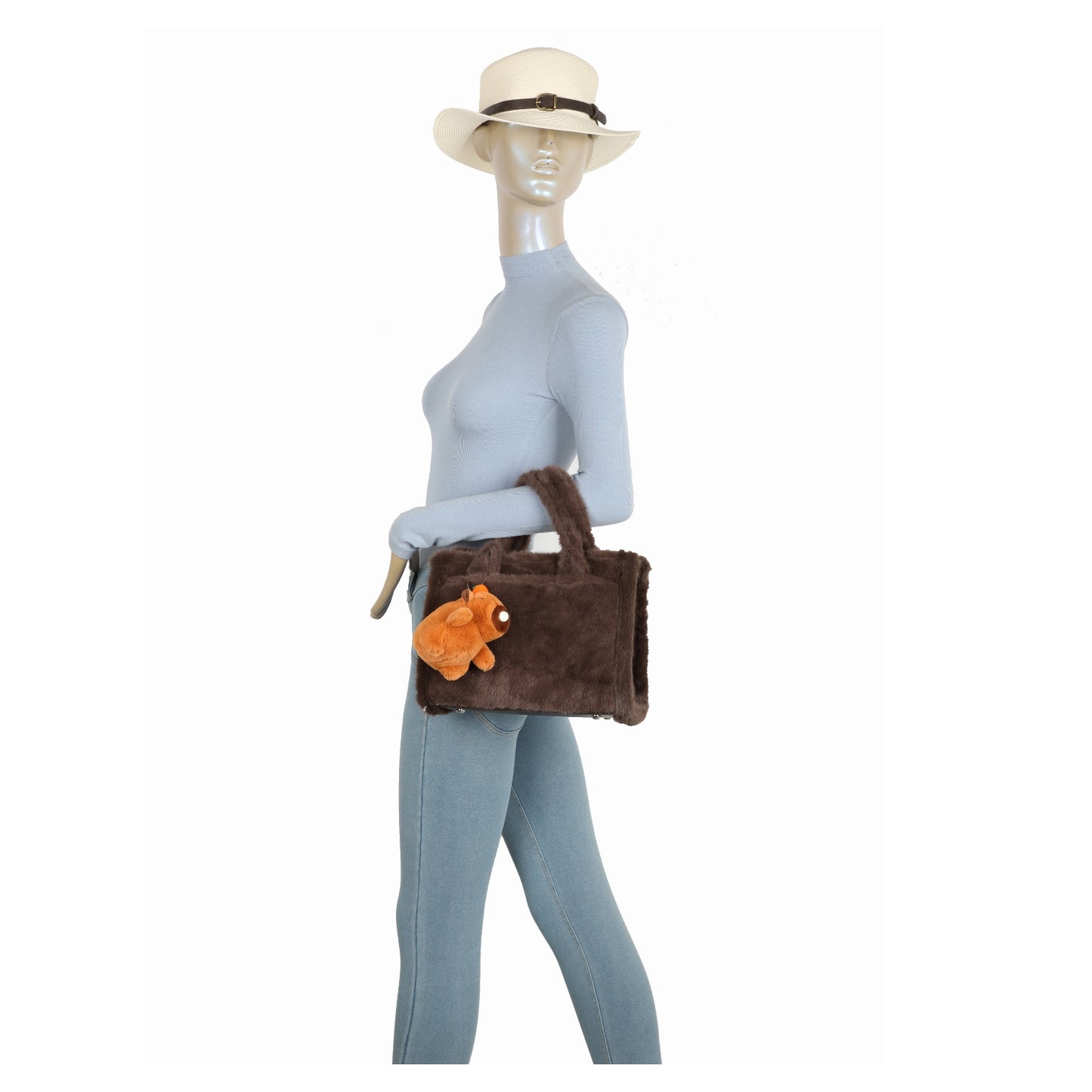 Faux Fur Tote style Handbag