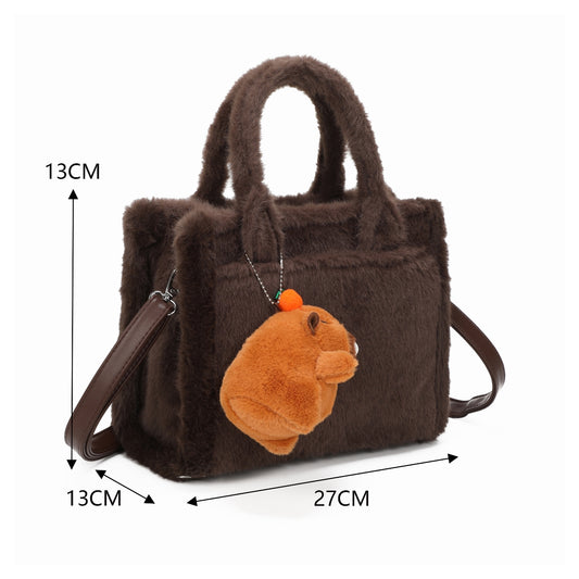 Faux Fur Tote style Handbag