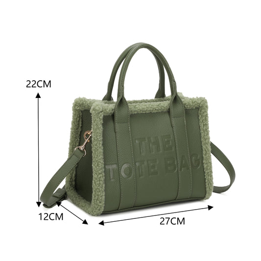 Wooled Small Tote Bag