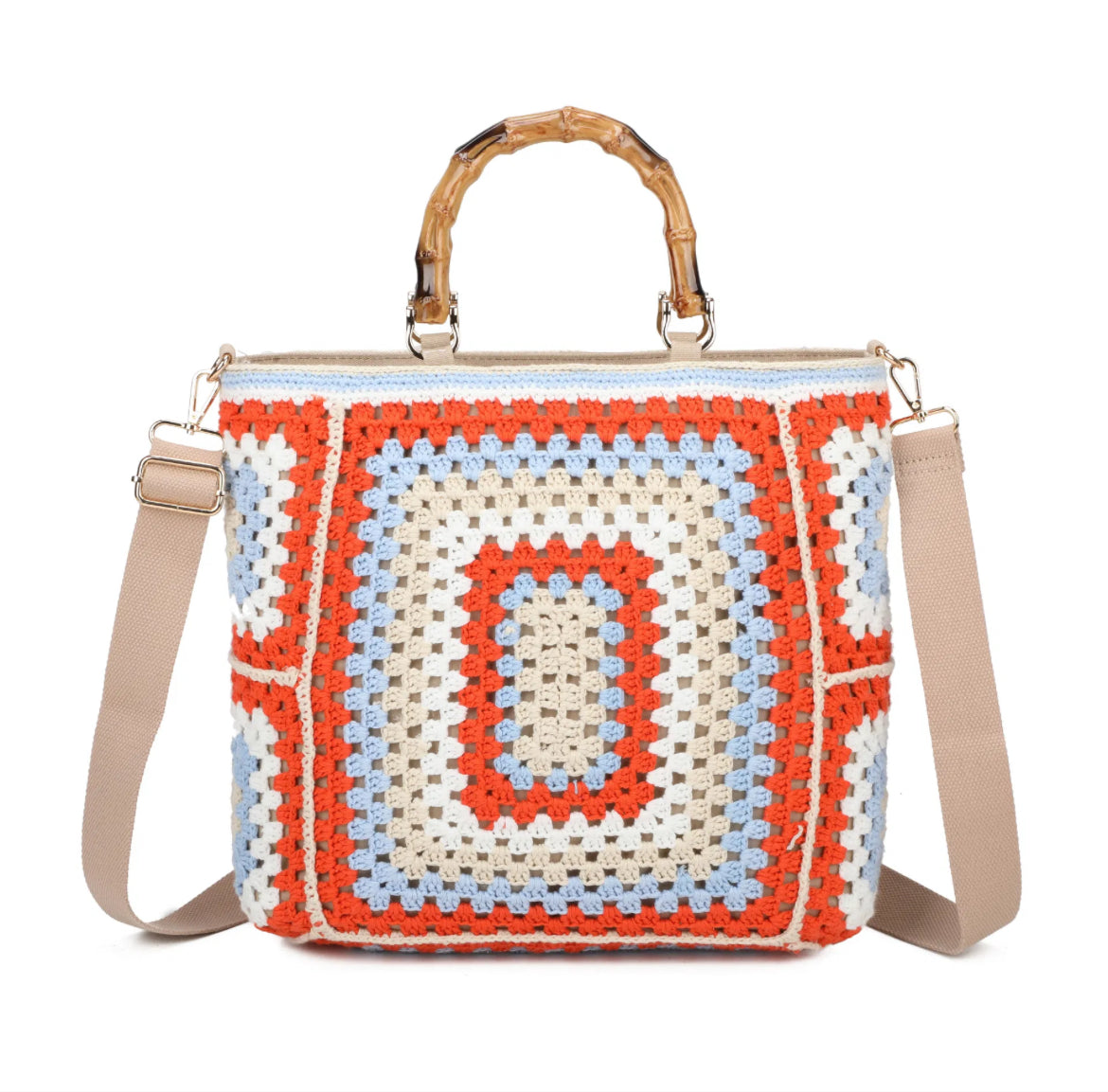 Bamboo crochet bags for women