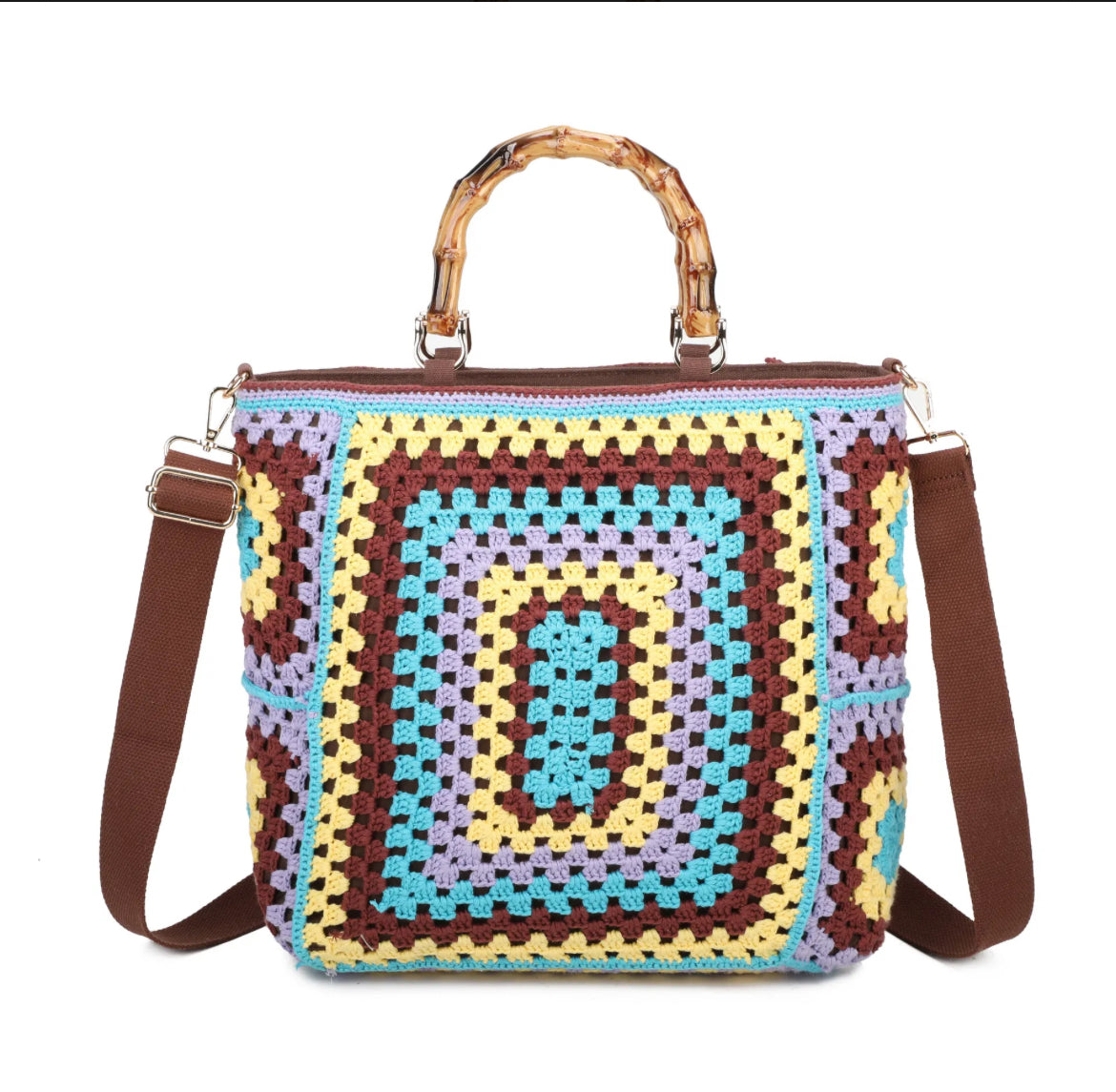 Bamboo crochet bags for women