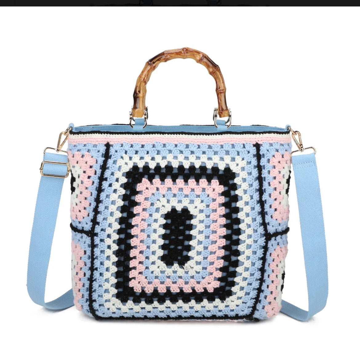 Bamboo crochet bags for women