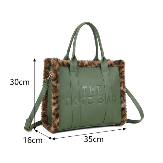 Large Size Wooled Tote Bag