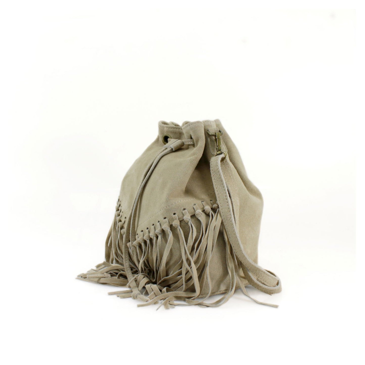 Suede shoulder bag for women