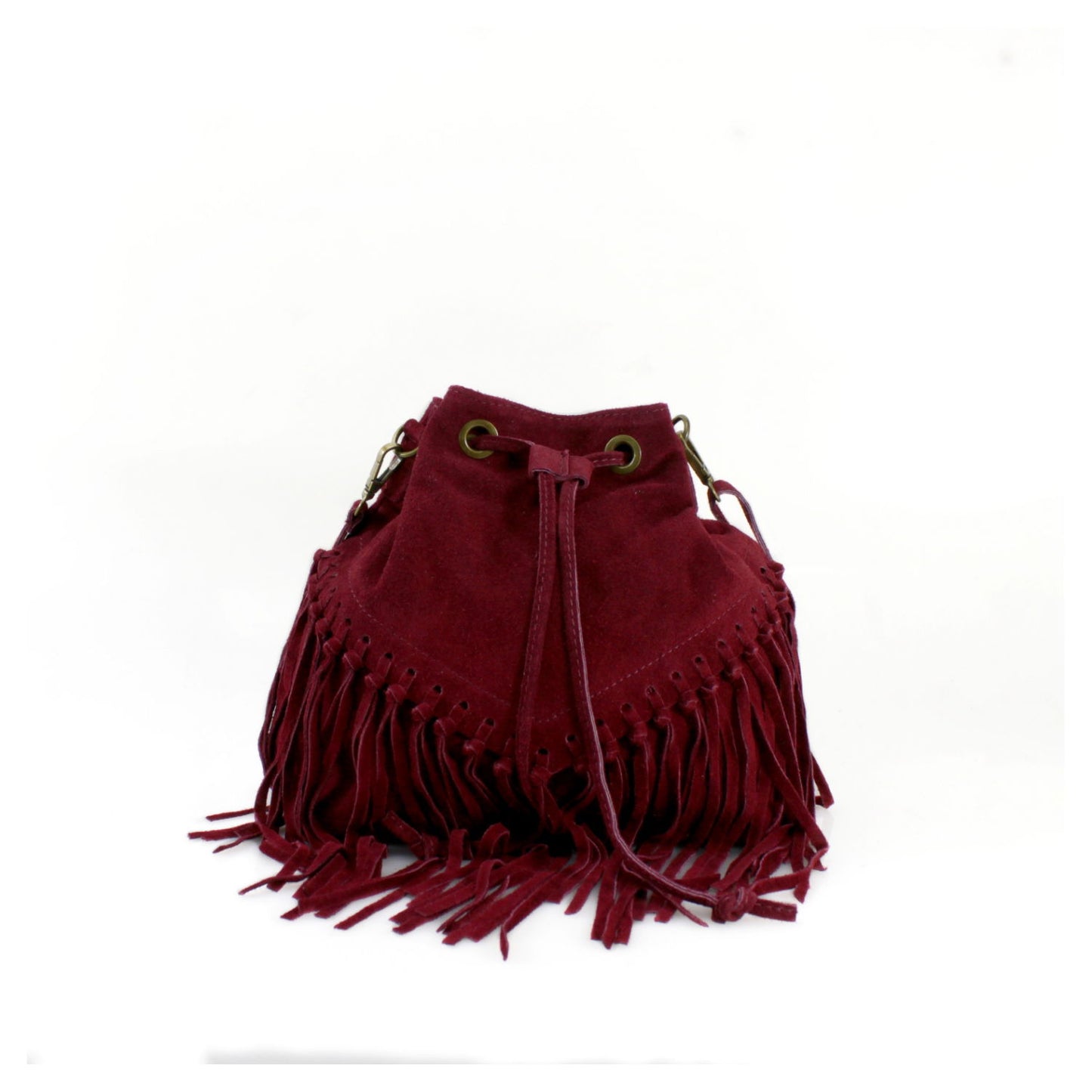 Suede shoulder bag for women