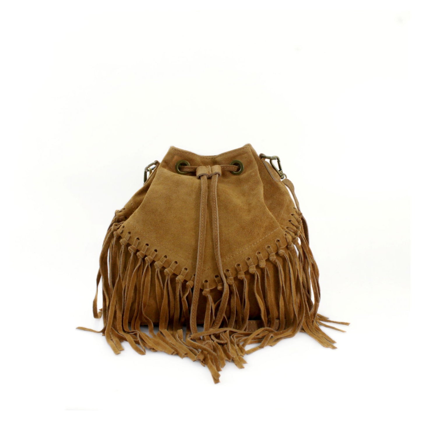 Suede shoulder bag for women