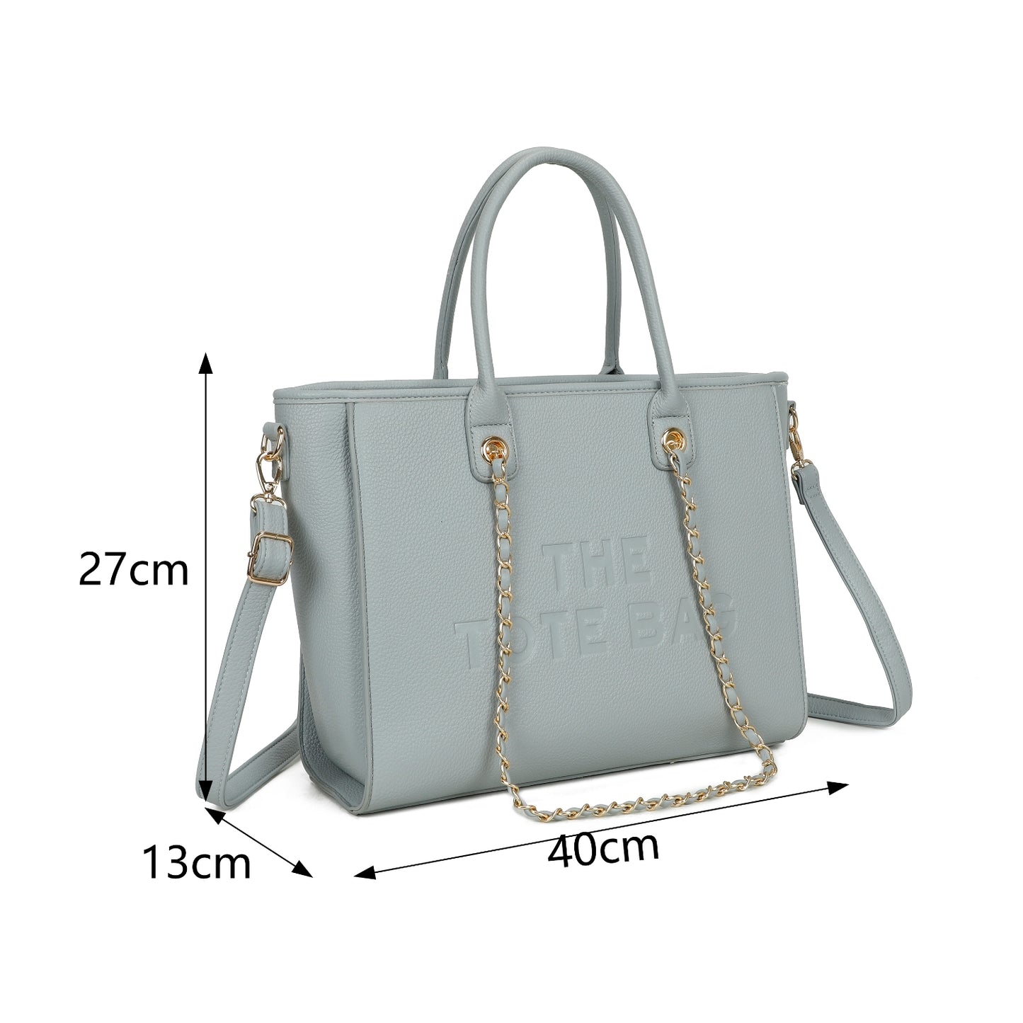Women’s tote bags with chain large size adjustable belts