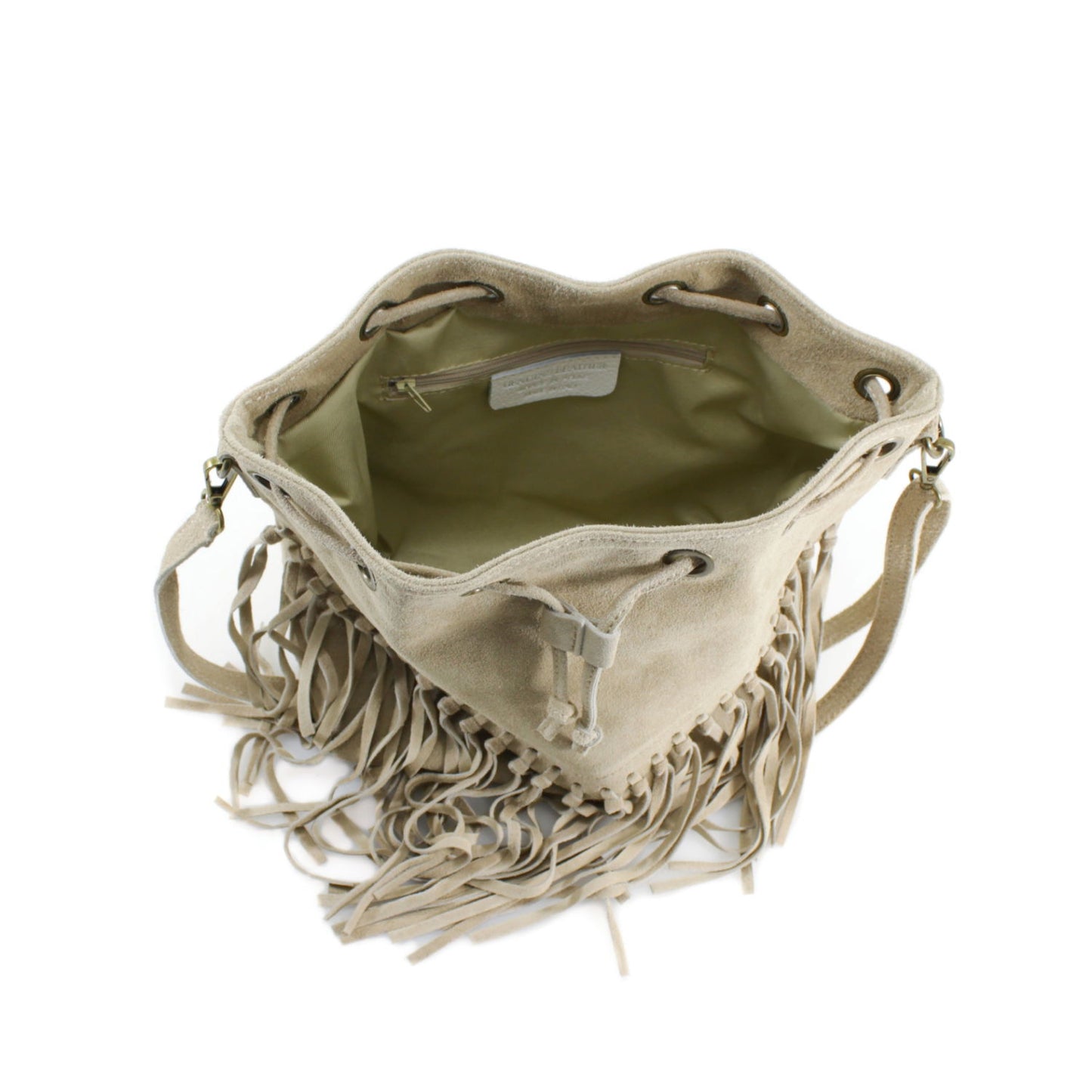 Suede shoulder bag for women