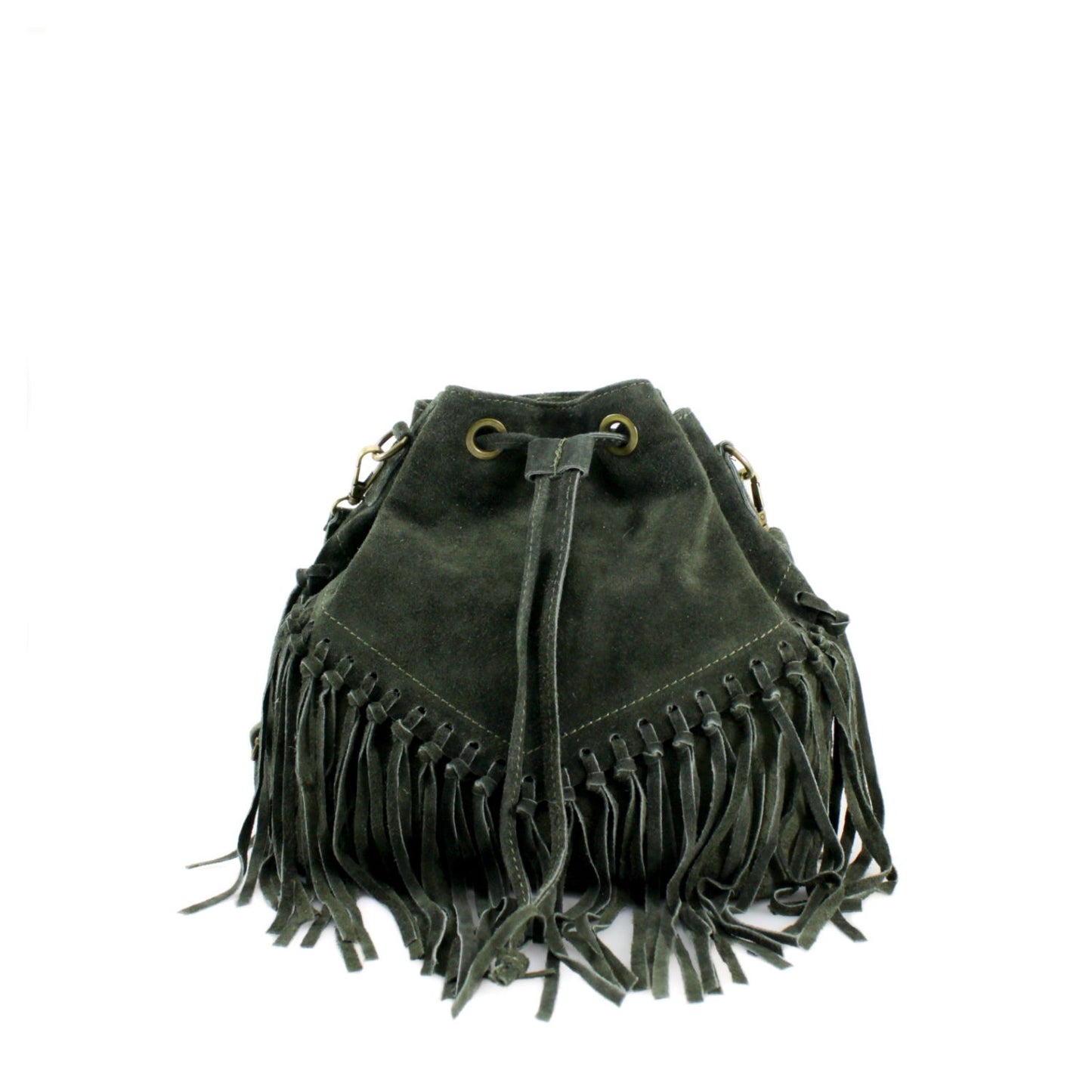 Suede shoulder bag for women