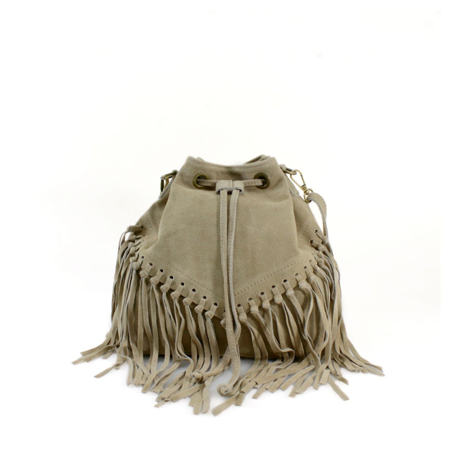 Suede shoulder bag for women