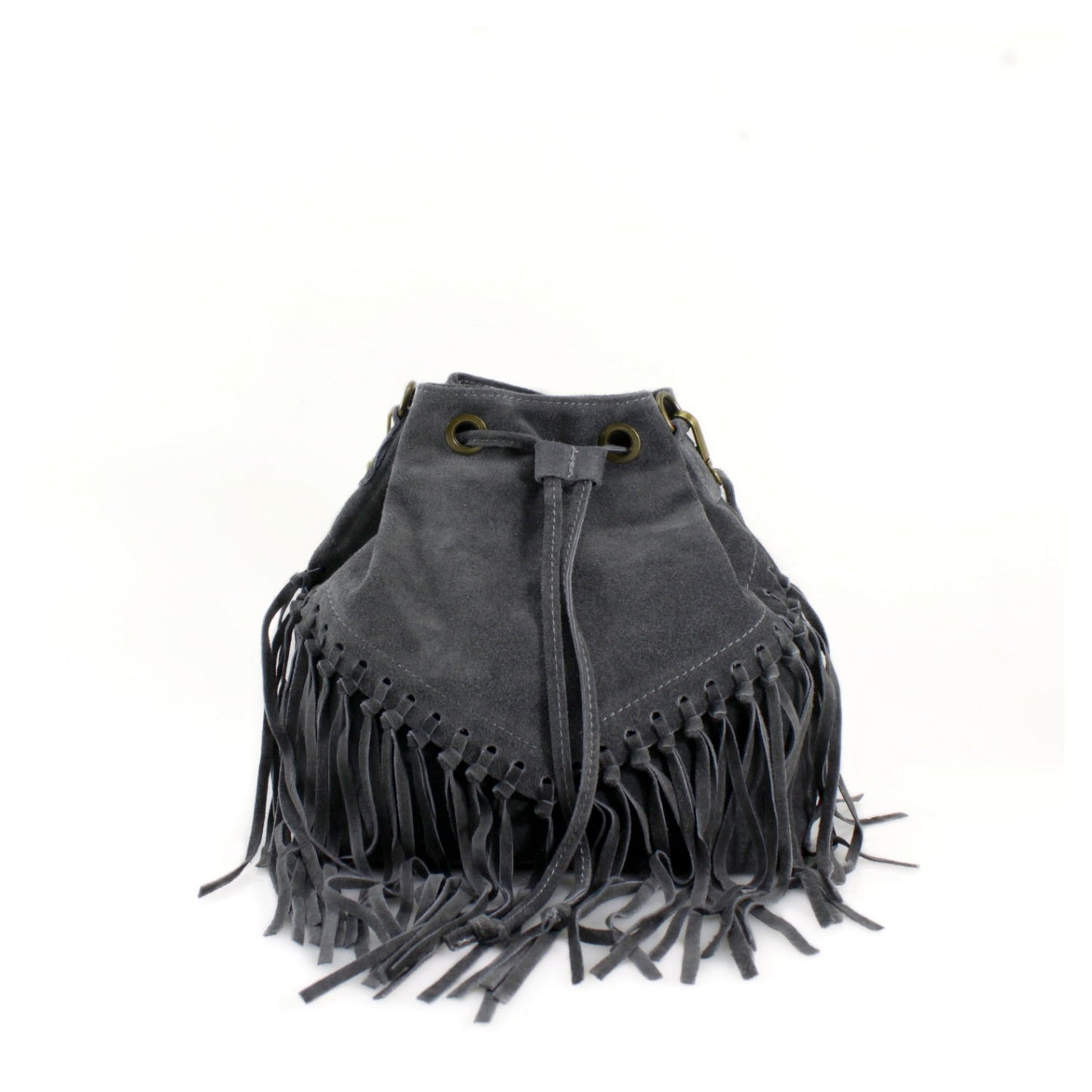 Suede shoulder bag for women