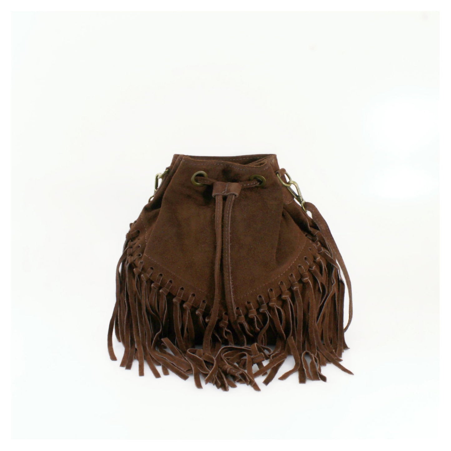 Suede shoulder bag for women
