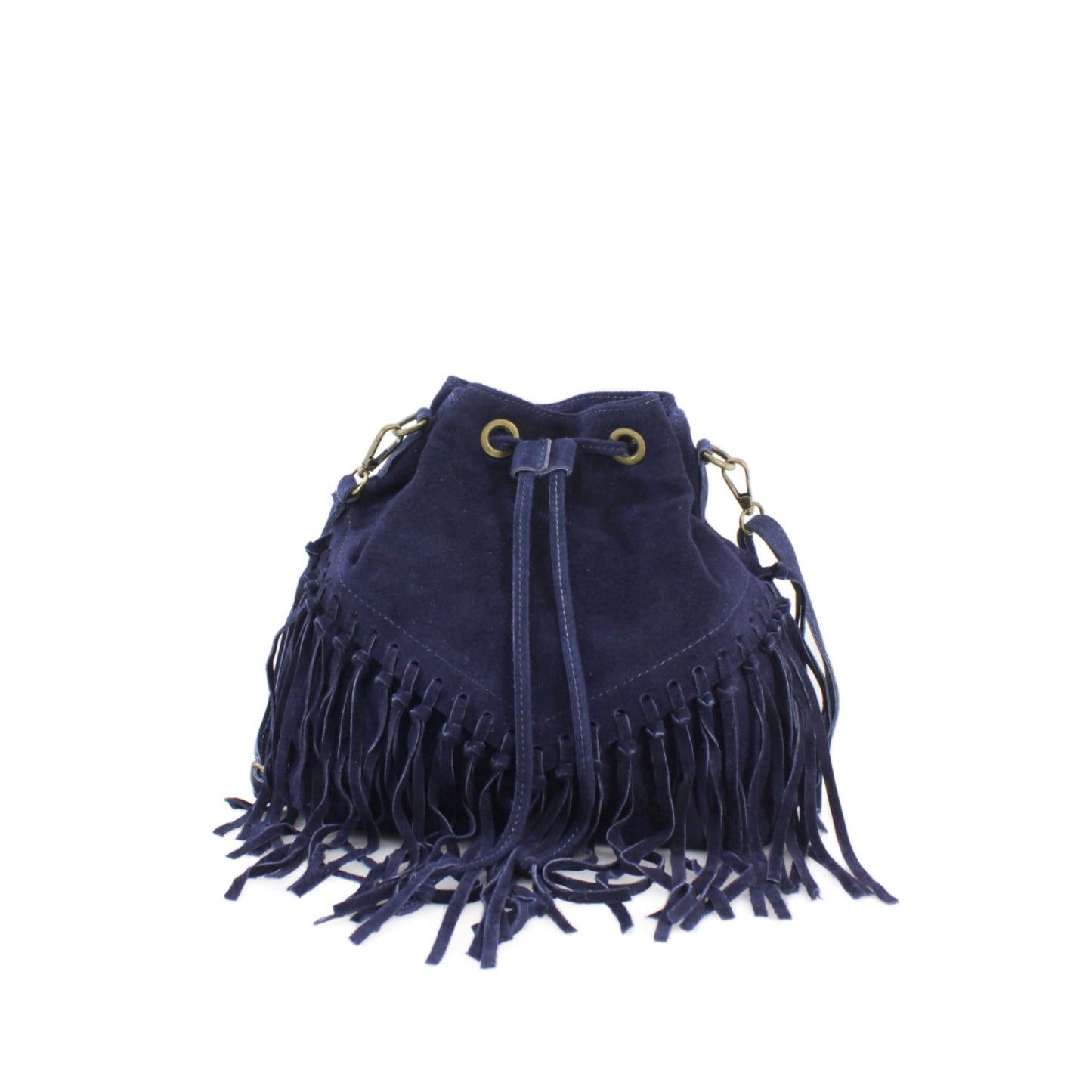 Suede shoulder bag for women