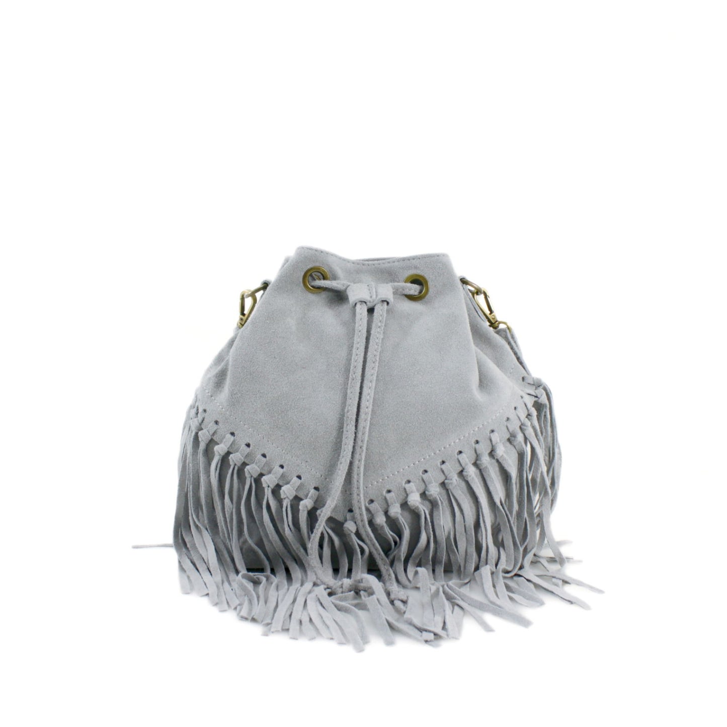 Suede shoulder bag for women