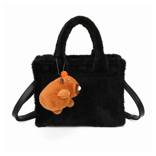 Faux Fur Tote style Handbag