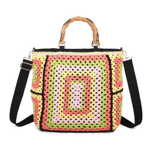 Bamboo crochet bags for women