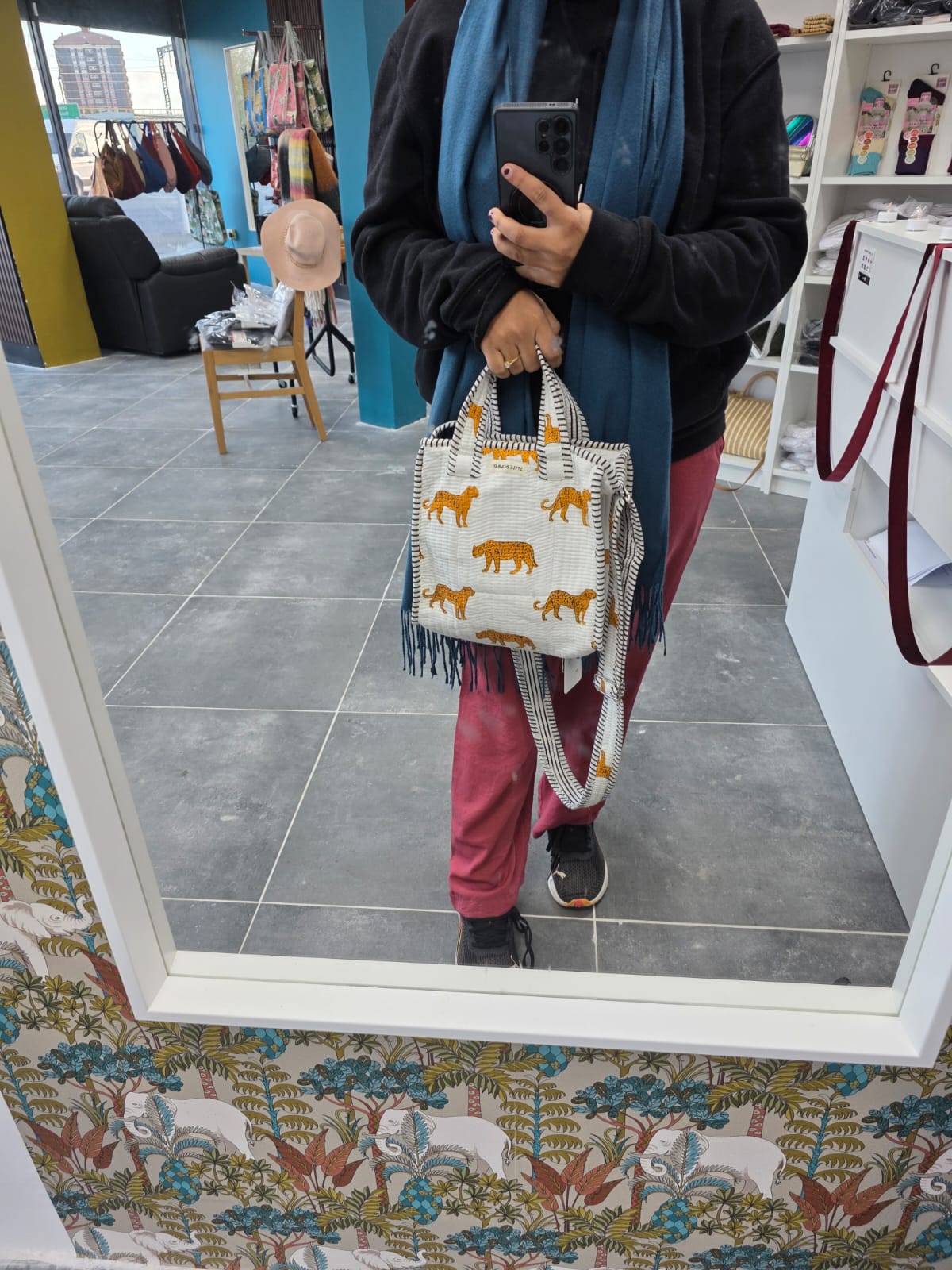 The Snow Leopard Mini Tote