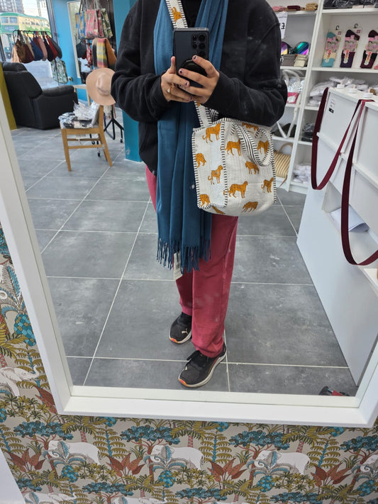 The Snow Leopard Mini Tote